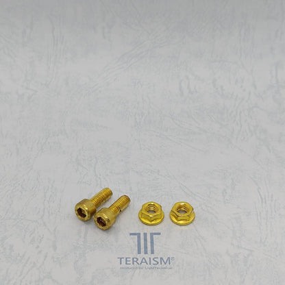 M6-20mm 2組｜金メッキ ボルト・ナットセット(A仕様)